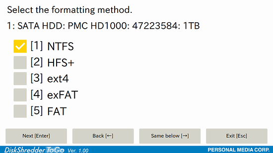 Disk Format